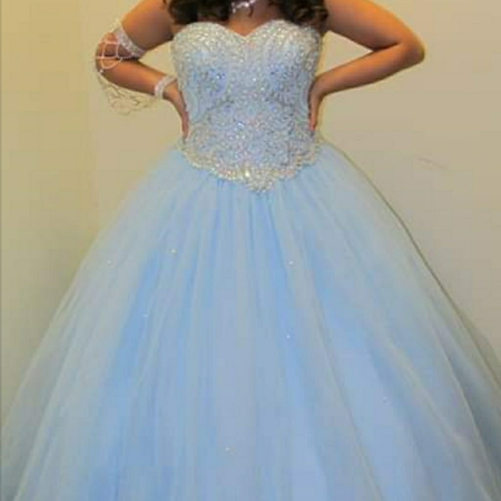 Quinceañera baby blue dress